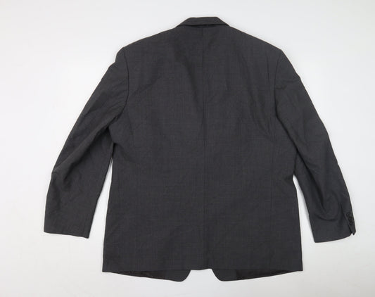 Ciro Citterio Men's Grey Blazer, Formal Business Jacket