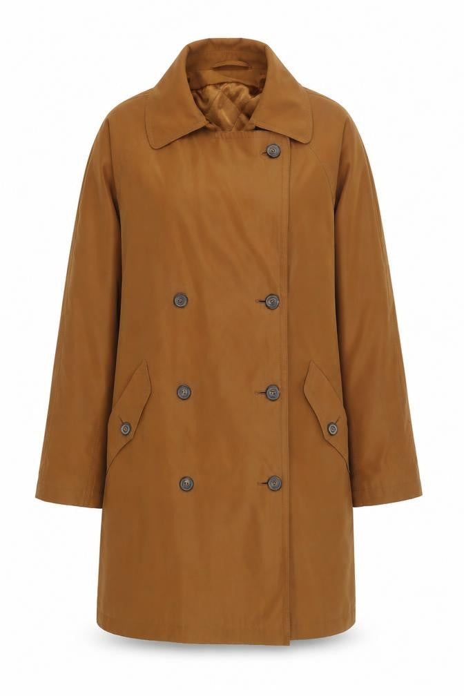 BHS Women's Brown Mid-Length Overcoat Size 10