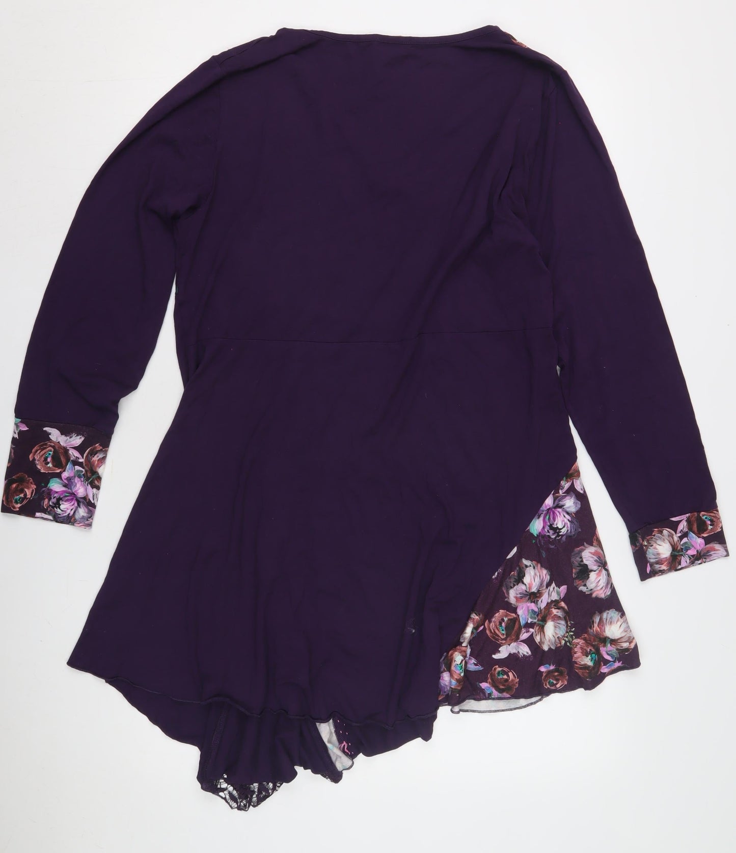 Joe Browns Women's Purple Floral Short Dress, Size 12