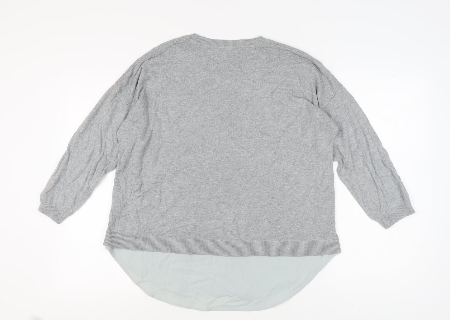 John Lewis Women's Grey Pullover Jumper Size 16