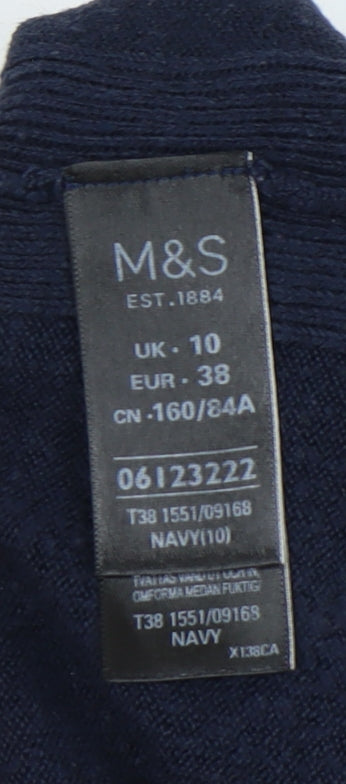 Marks and Spencer Women's Blue Pullover Jumper, Size 10