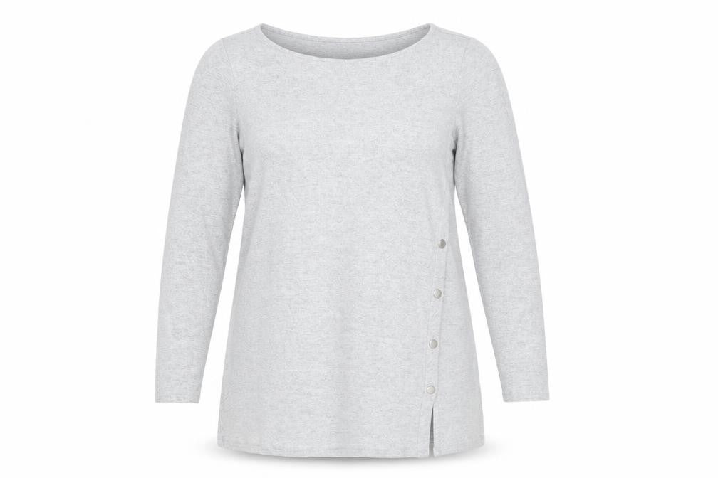 Marks and Spencer Grey Women's Long Sleeve Top UK 14