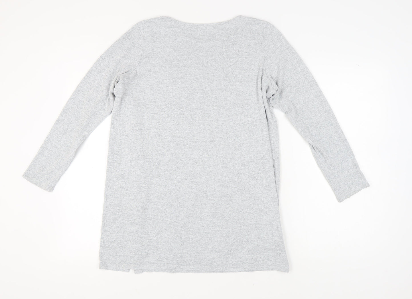 Marks and Spencer Grey Women's Long Sleeve Top UK 14