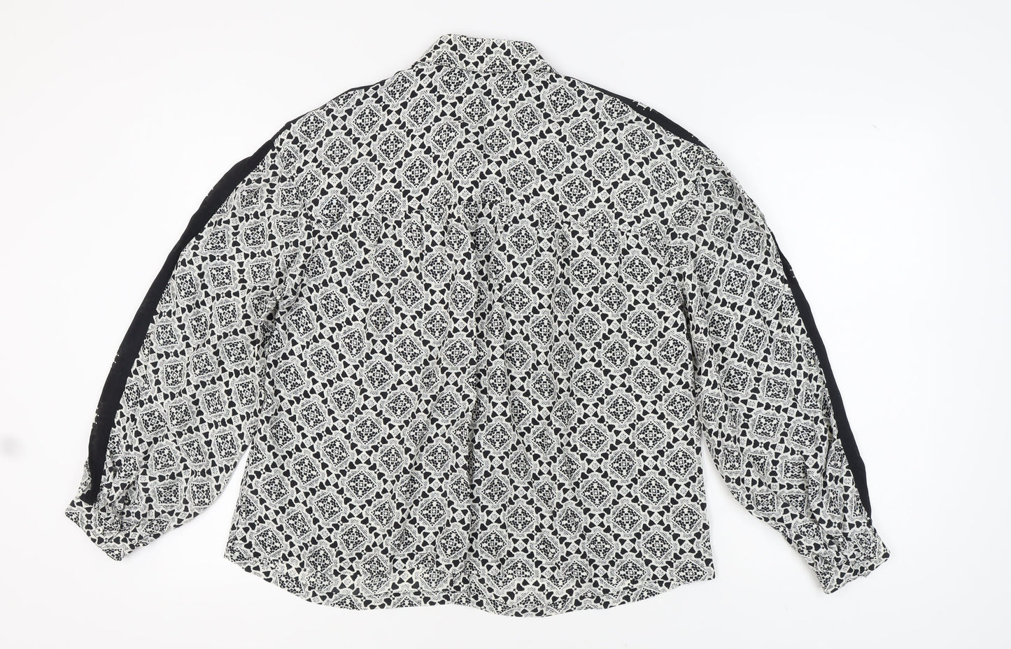 Marks and Spencer Women's Black Mix Blouse, Size 12