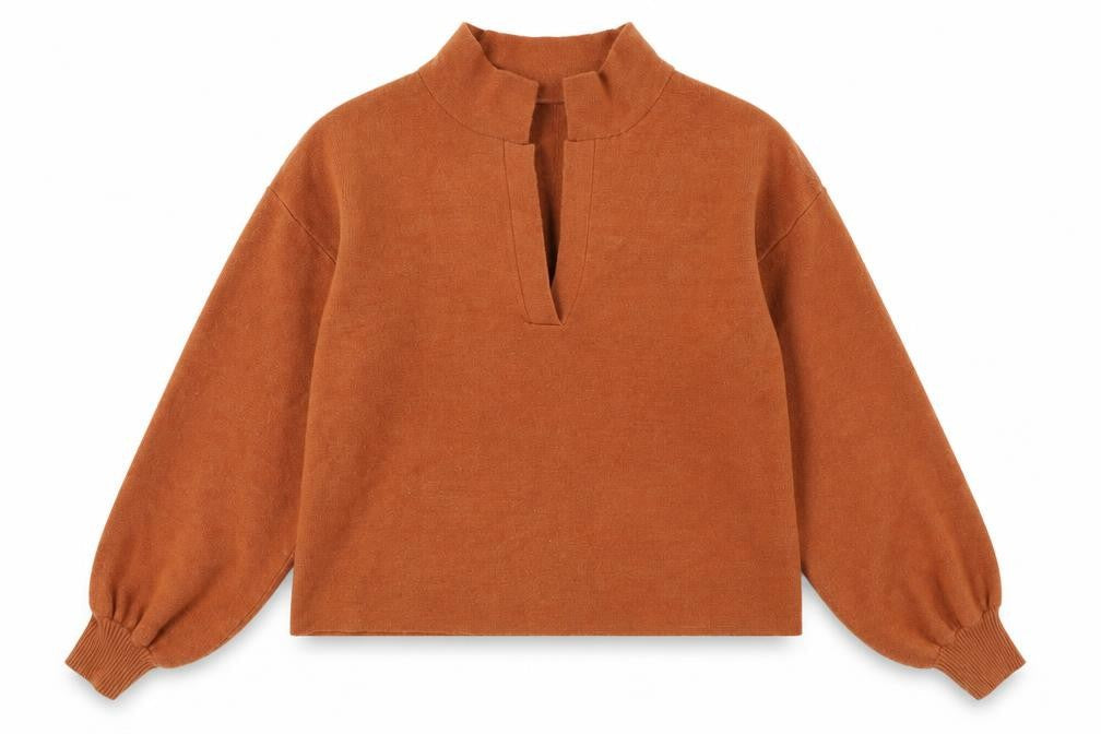 Front view of ASOS Design Brown Women's Pullover Sweatshirt, size 8