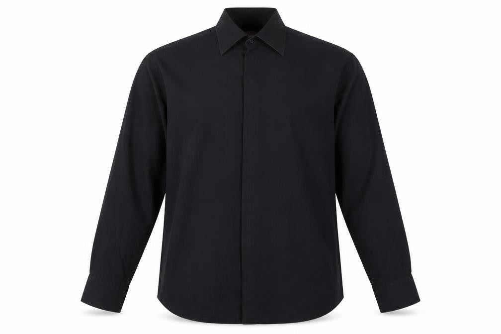 John Lewis Men's Black Long Sleeve Shirt 16.5