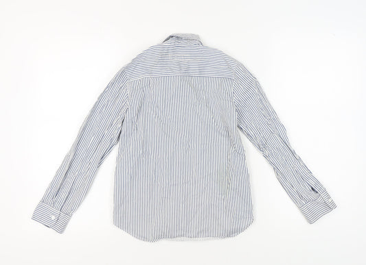 L.O.G.G. Boys Blue Striped Button-Up Shirt 9-10 Years