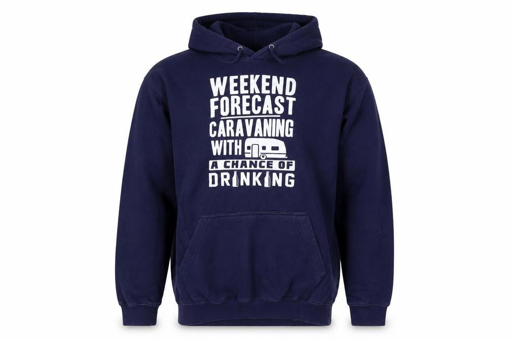 AWDis Men's Blue Pullover Hoodie L Size