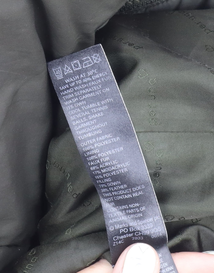 Marks and Spencer Women's Green L Puffer Jacket