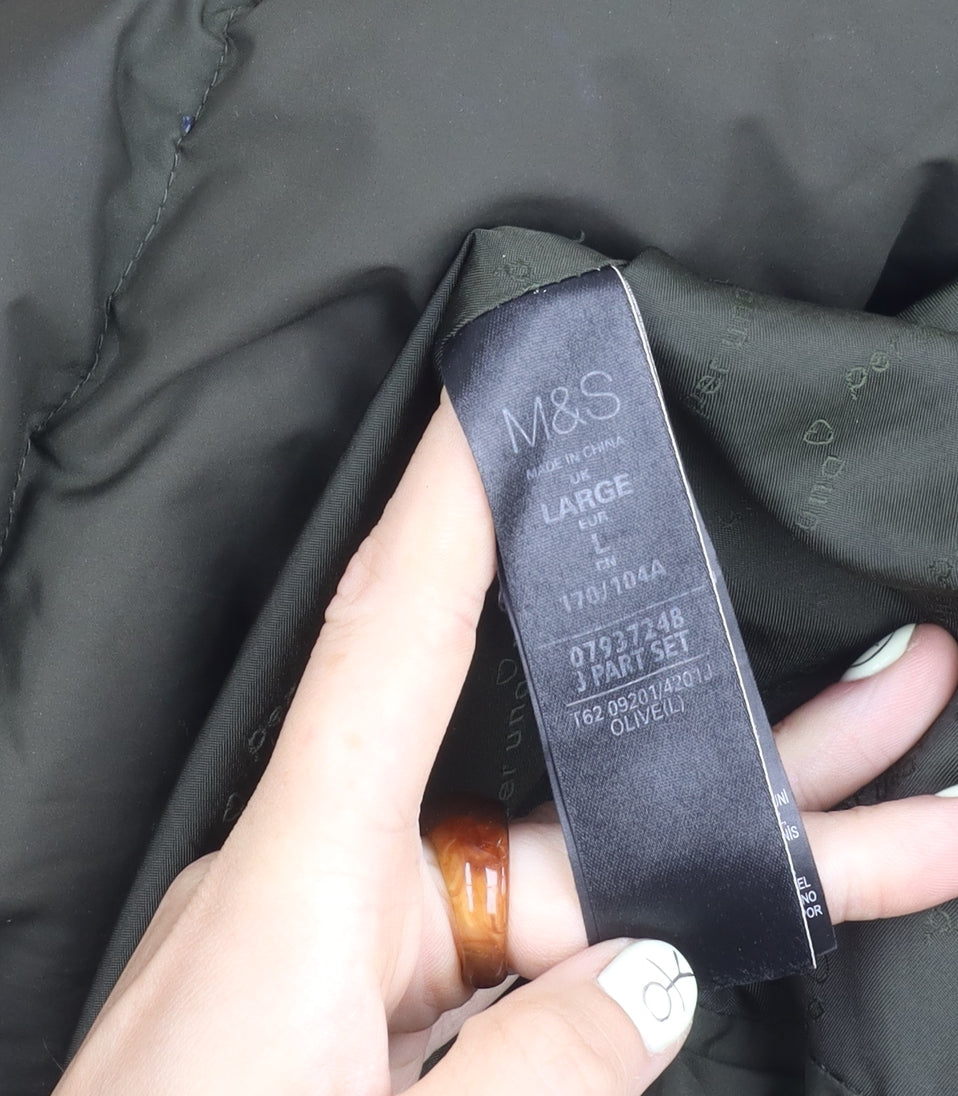 Marks and Spencer Women's Green L Puffer Jacket