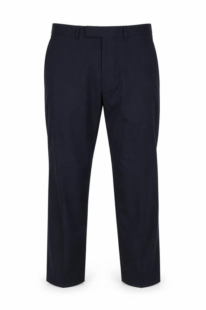 Marks and Spencer Men's Blue Regular Fit Trousers
