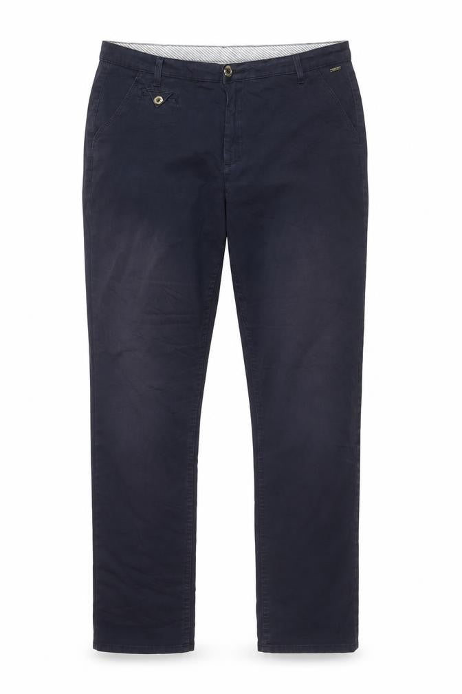 Front view of Marks & Spencer Men's Navy Chino Trousers, size 16