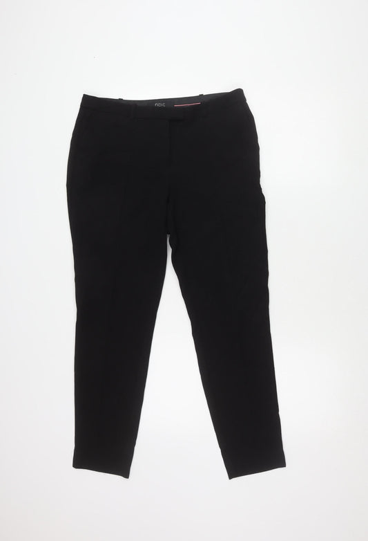 Next Women's Black Tapered Trousers Size 10