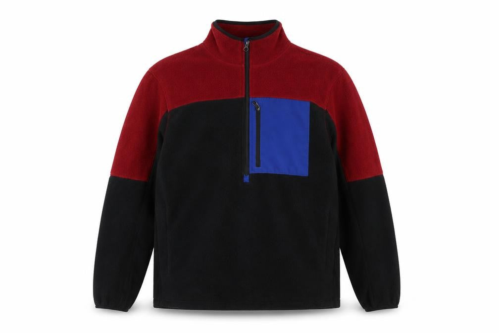 Front view of Dunnes Men's 1/4 Zip Fleece Sweatshirt M