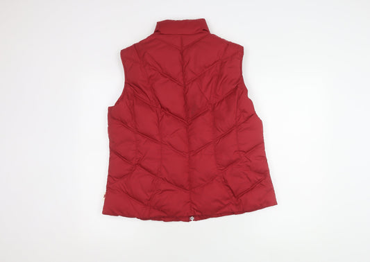 Marks and Spencer Women's Red Puffer Waistcoat L