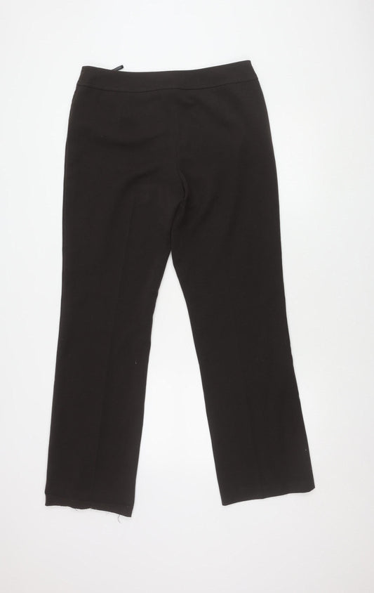 BHS Women's Black Straight Trousers Size 12