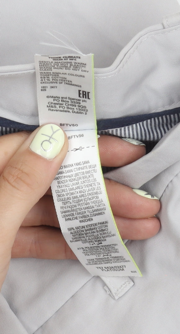 Marks and Spencer Women's Grey Trousers Size 6