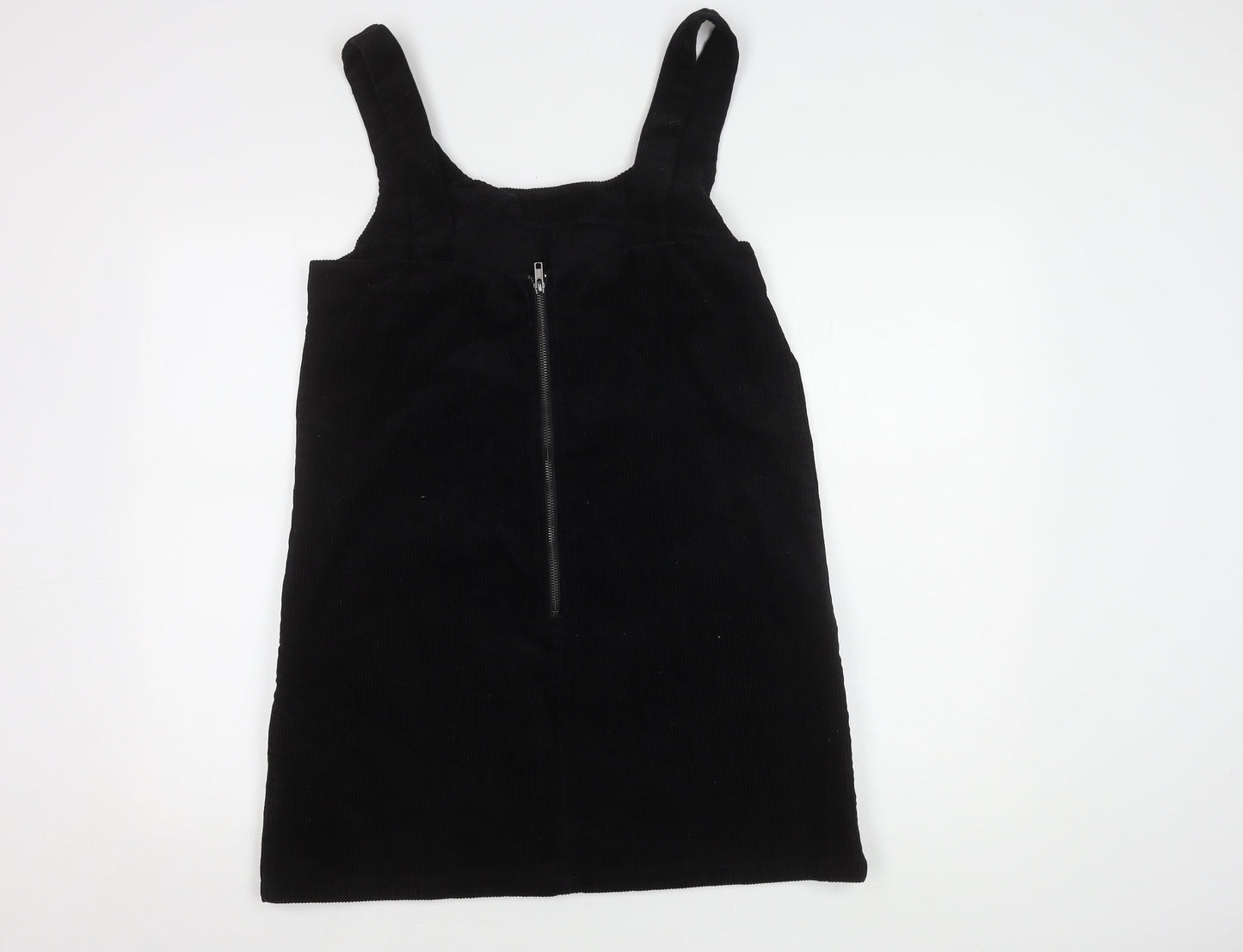 New Look Women's Black Pinafore Dress - Size 14 Sleeveless