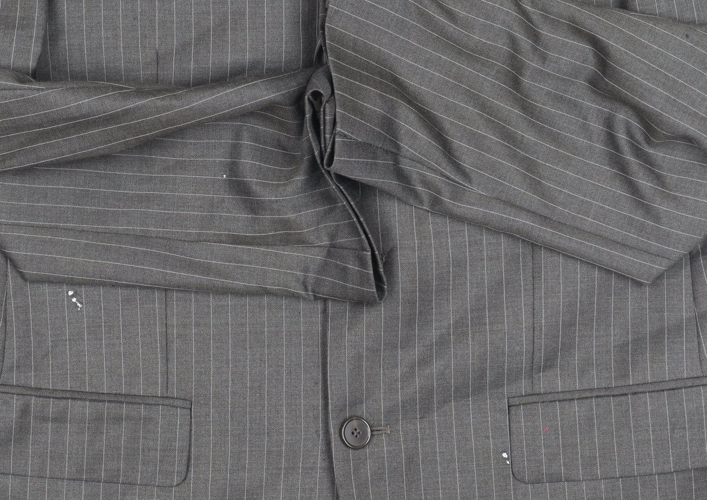 Marks and Spencer Men’s Grey Striped Wool Blazer 38S