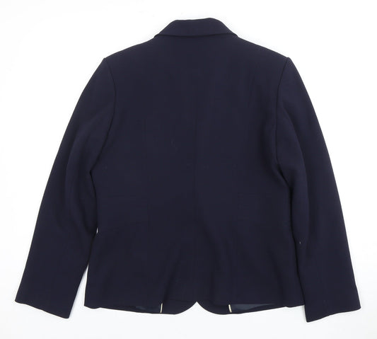 Eastex Women's Blue Blazer, Size 12, Notch Lapel