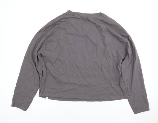 Animal Womens Grey Long Sleeve Cotton T-Shirt