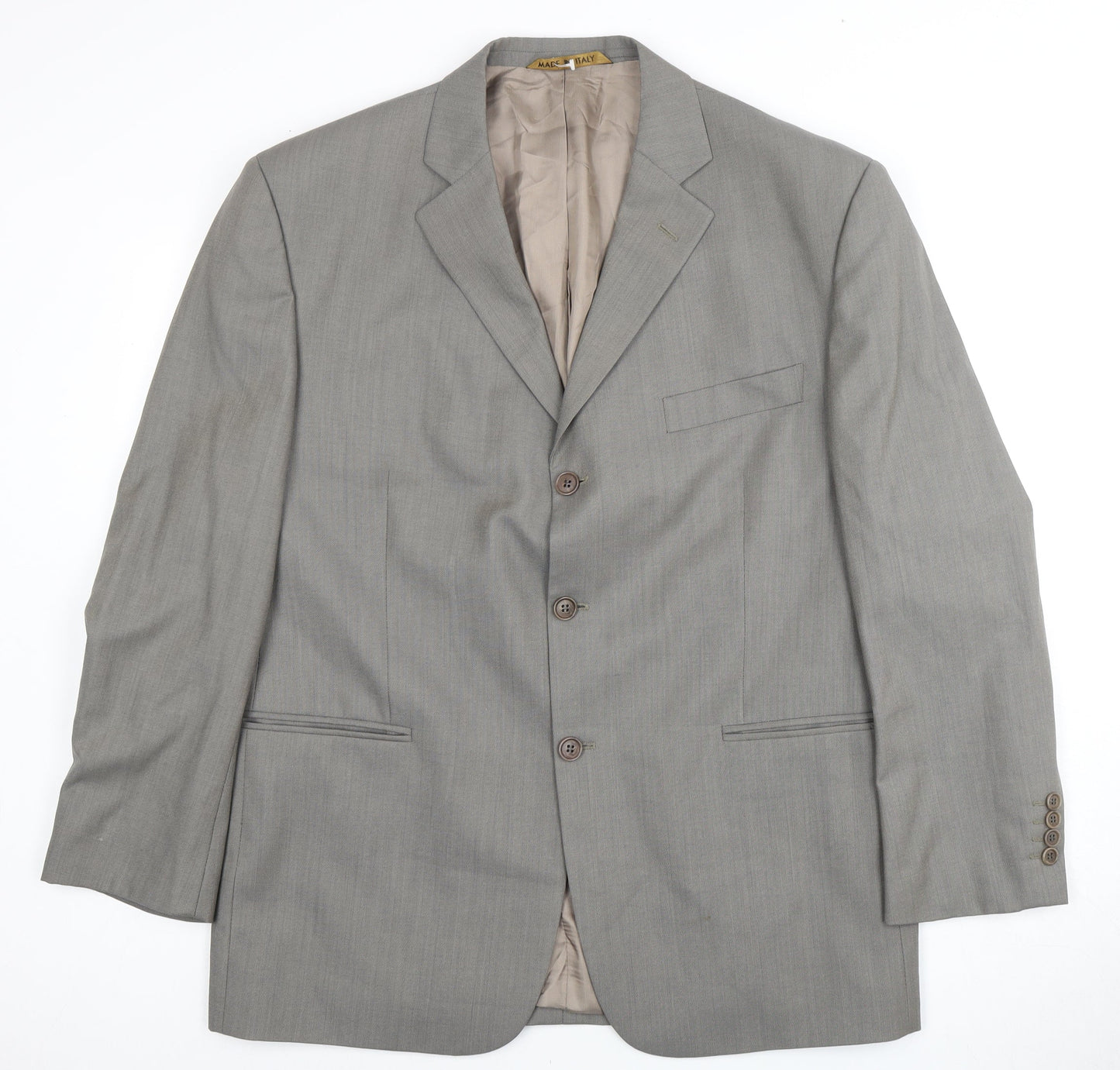 Marks & Spencer Grey Wool Men's Blazer, Size 46S