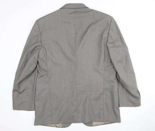 Marks & Spencer Grey Wool Men's Blazer, Size 46S