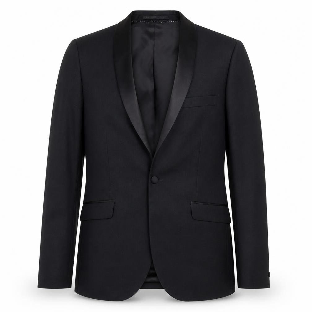Topman Men's Black Slim Tuxedo Jacket UK 38