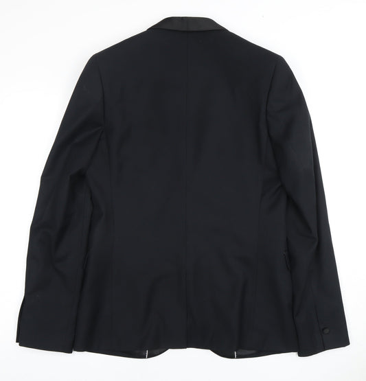 Topman Men's Black Slim Tuxedo Jacket UK 38