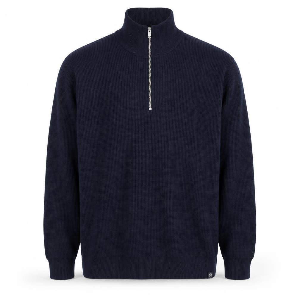 Marks and Spencer Men's Blue Full Zip 2XL Jumper