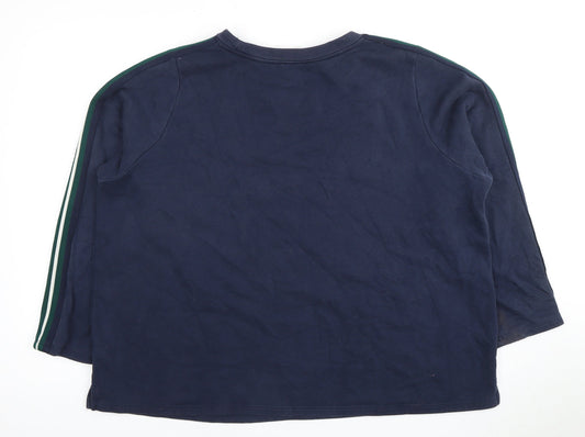 Marks and Spencer Blue Crew Neck Fleece Sweatshirt Unisex Size 20