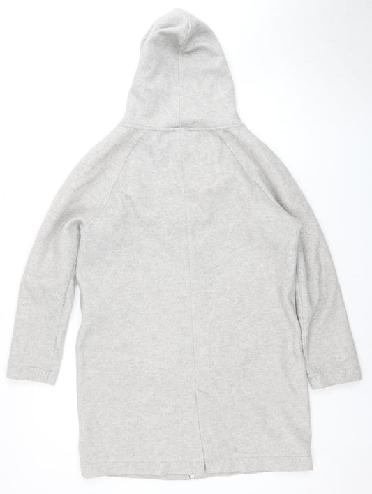 Next Women's Grey Hooded Jacket Size 8