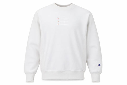 Mens UK S Regular Champion White Pullover Sweatshirt