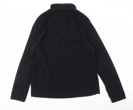 TOG24 Men's Black Fleece Pullover Sweatshirt L