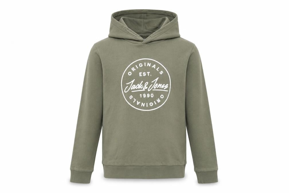 Jack & Jones Boys Green Pullover Hoodie, Size 12 Years
