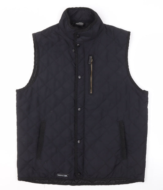 Trespass Men's Black Quilted Waistcoat, Size L
