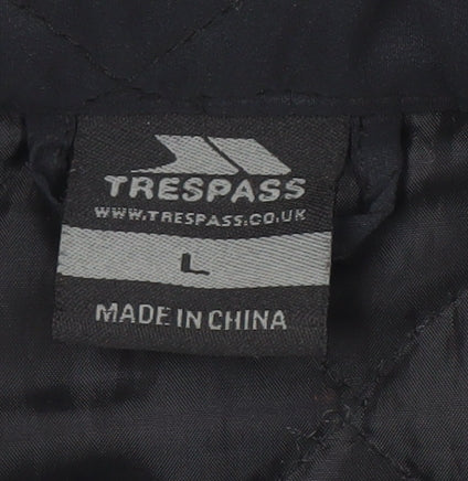 Trespass Men's Black Quilted Waistcoat, Size L