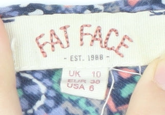 Fat Face Women's Multicoloured Floral T-Shirt Size 10