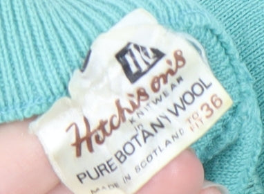 Hutchesons Women's Green Pullover Jumper Size 8