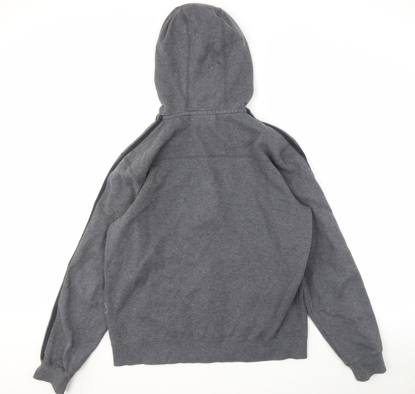 Adidas Men's Grey Full Zip Hoodie Medium
