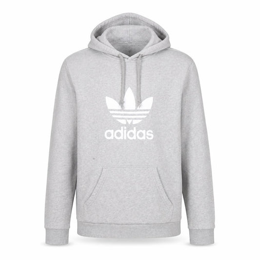 Mens UK S Regular adidas Grey Pullover Hoodie