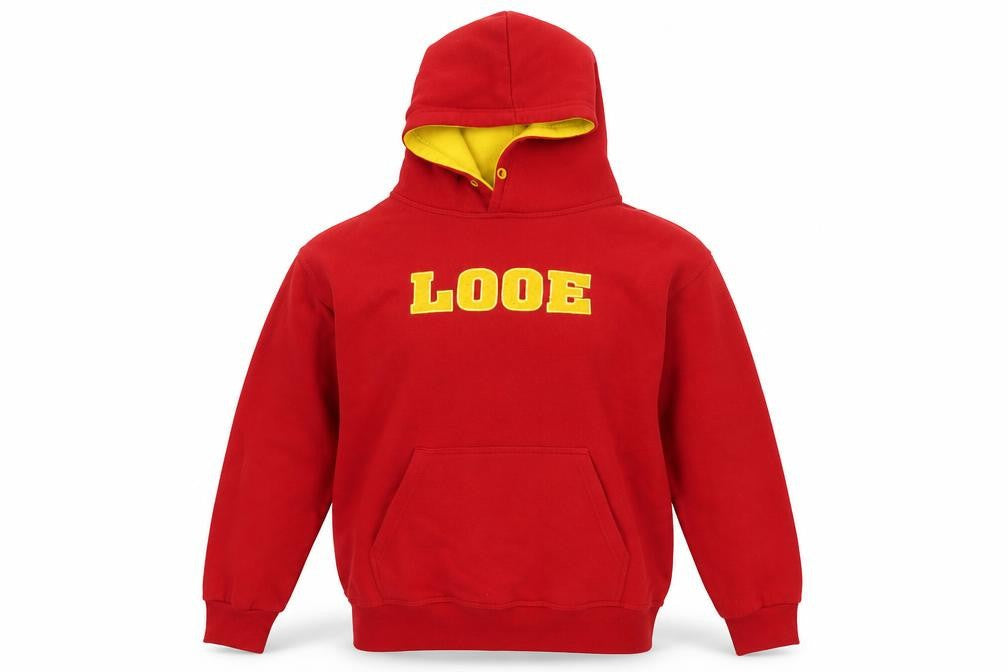 No Womens Worries Red Hoodie, M, Pullover, Casual Style