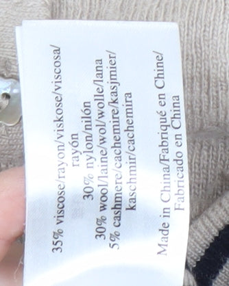 Laura Ashley Beige Women's Henley Jumper Size 14