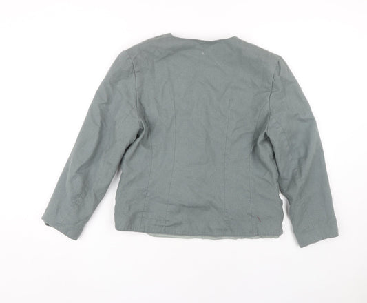 Lorraine Cheal Women’s Grey Wool Blazer Size 14