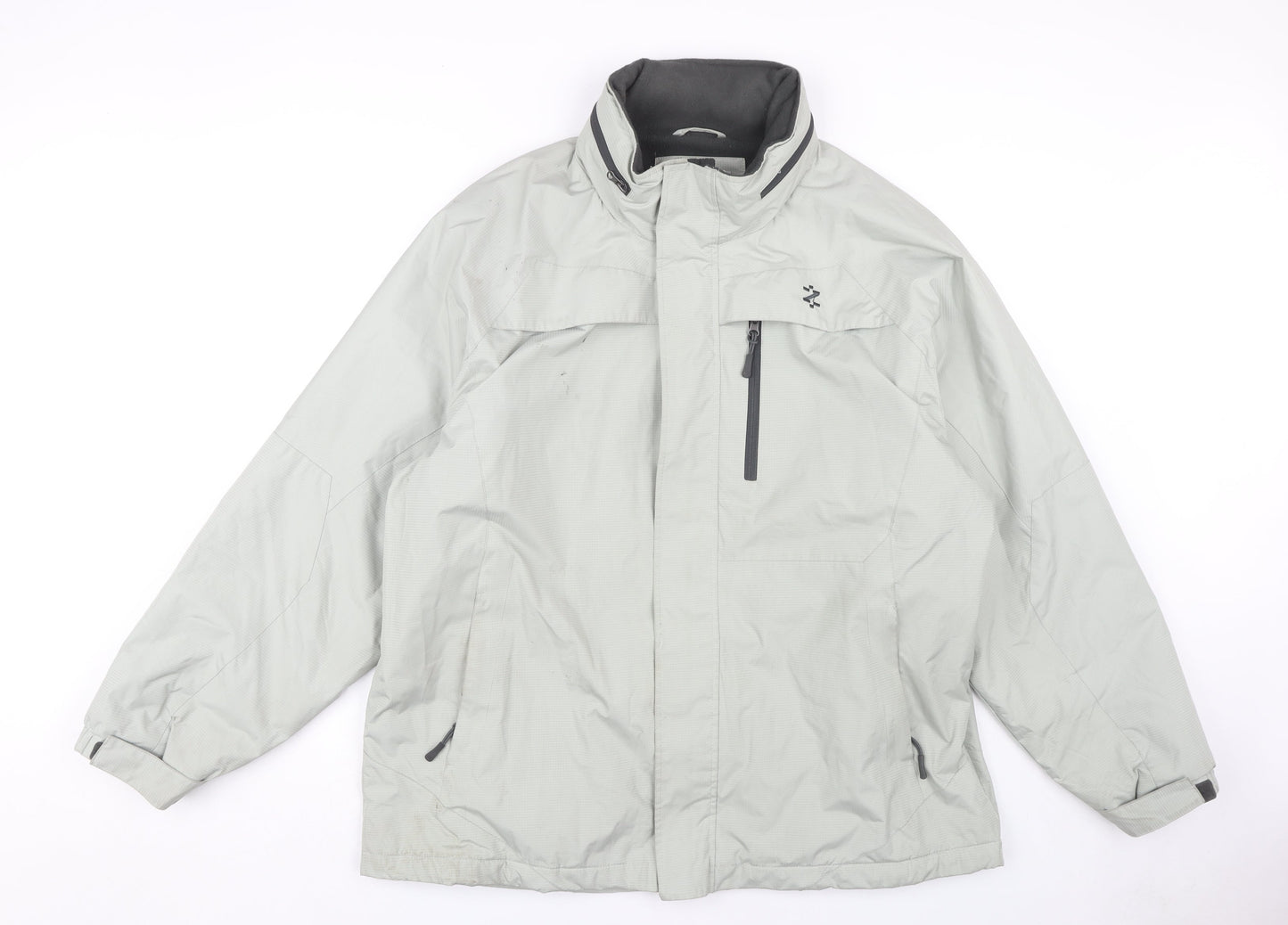 IZOD Men's Grey XL Waterproof Polyester Jacket