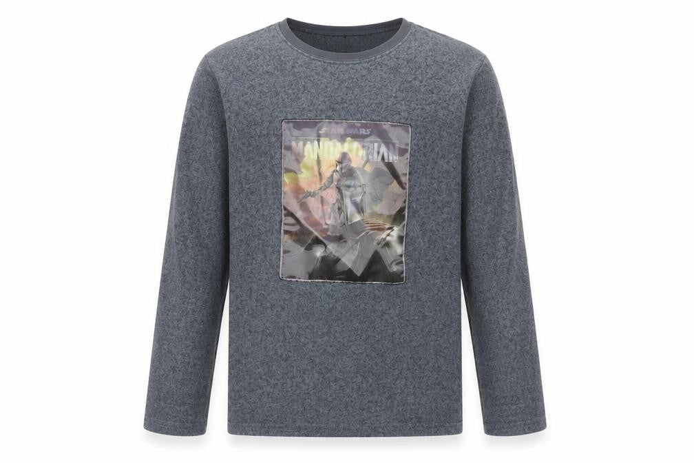 Star Wars Boys Grey T-Shirt 12-13 Yrs Long Sleeve Polyester