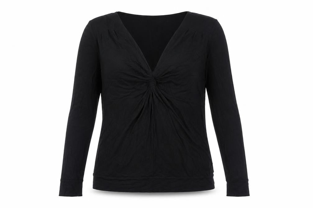 Womens UK Size L Whistles Black Viscose Blend Blouse