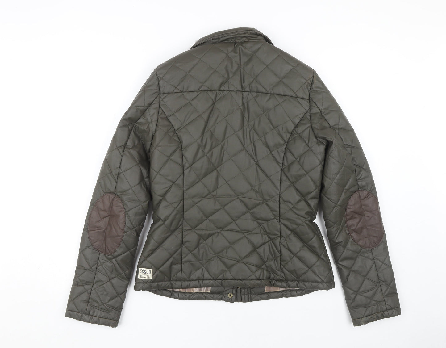 SoulCal & Co Women's Green Quilted Jacket Size 10