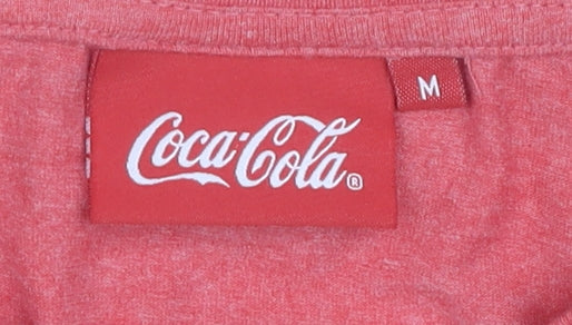 Coca-Cola Red Christmas T-Shirt, Men's M, Holiday Graphic