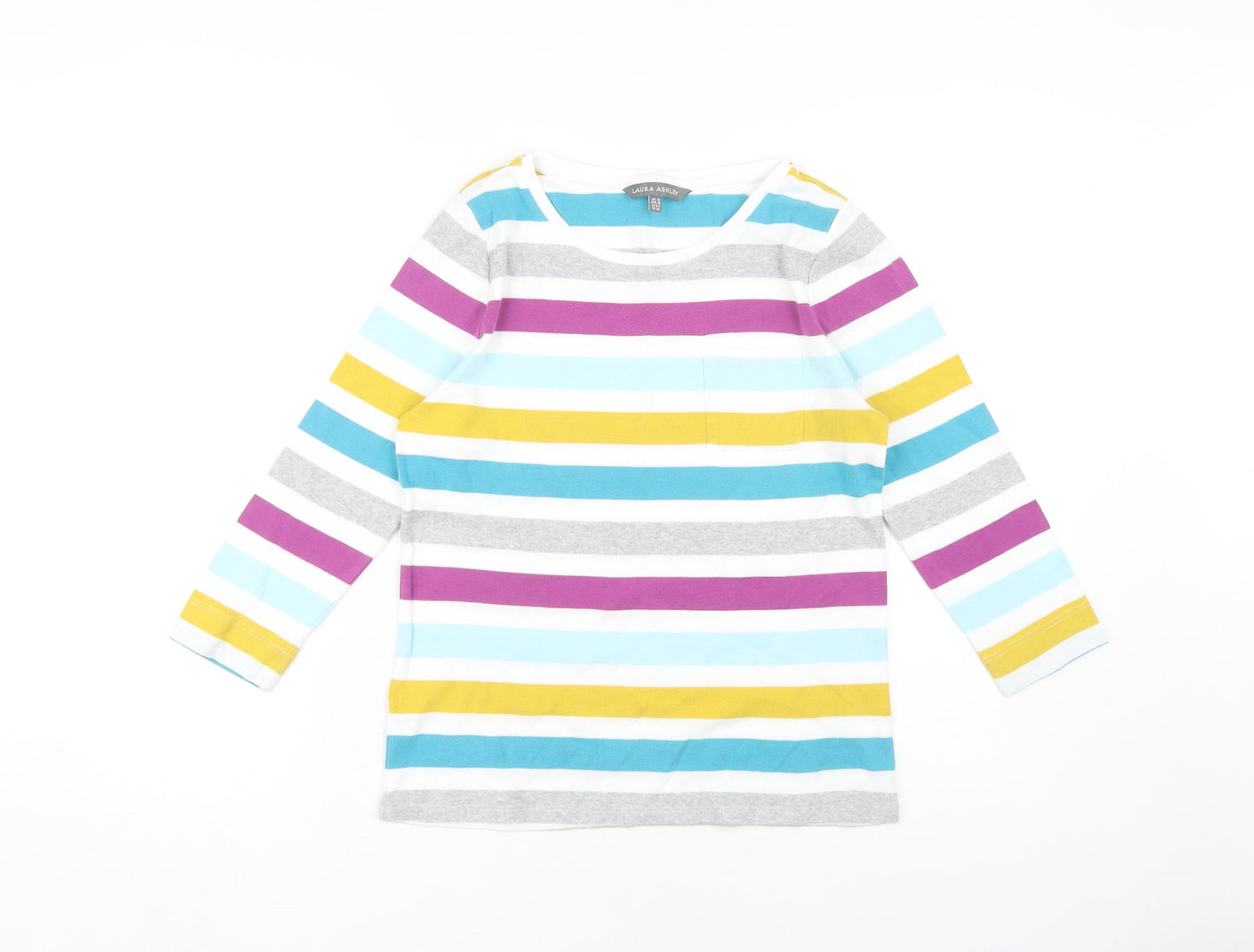 Laura Ashley Women's Multicolour Striped Pullover Jumper